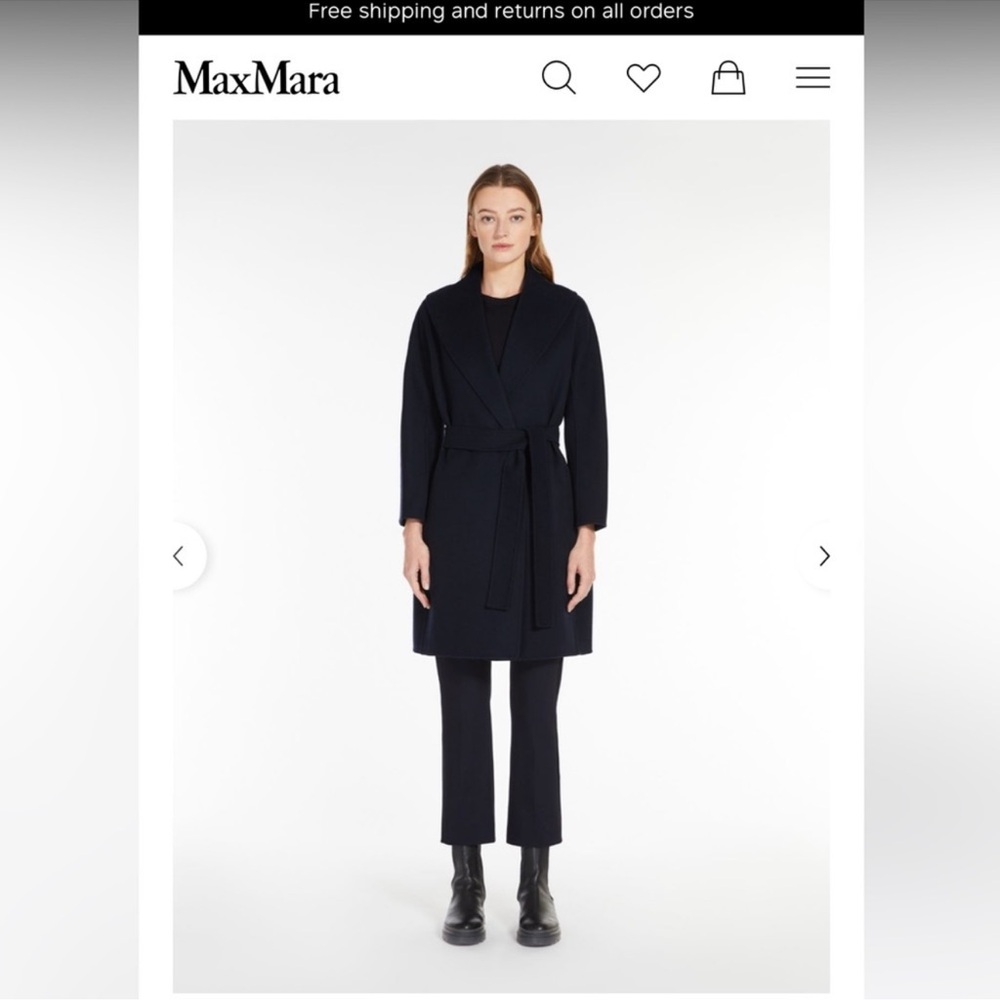 S MaxMara Messi Wool Coat